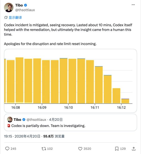 Tibo 在 X 上的这条原帖截图预览